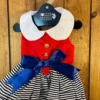 Sailor Girl Dog Dress with Matching Leash - Image 2