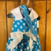 Blue Polk Dot Dog Dress with Matching Leash - Image 2